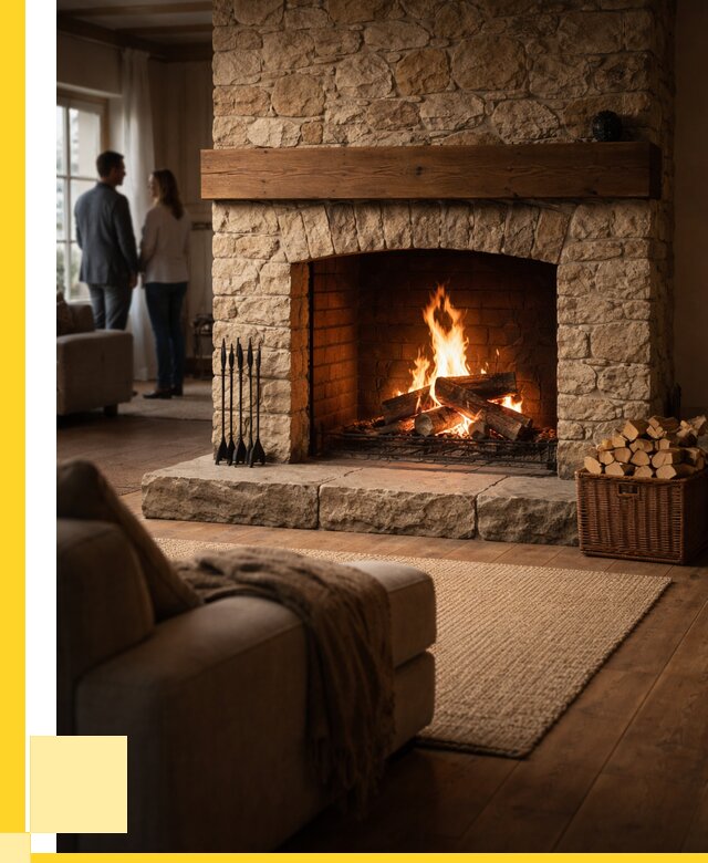 Открытые камины под ключ в Снежинске от 155880 р. ЭриданСнж