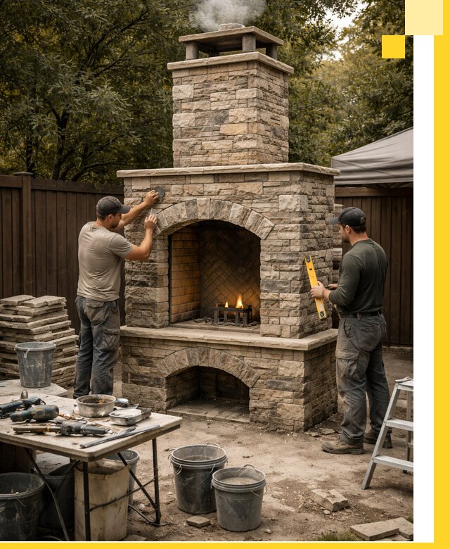 Проектирование и установка уличных каминов в Снежинске