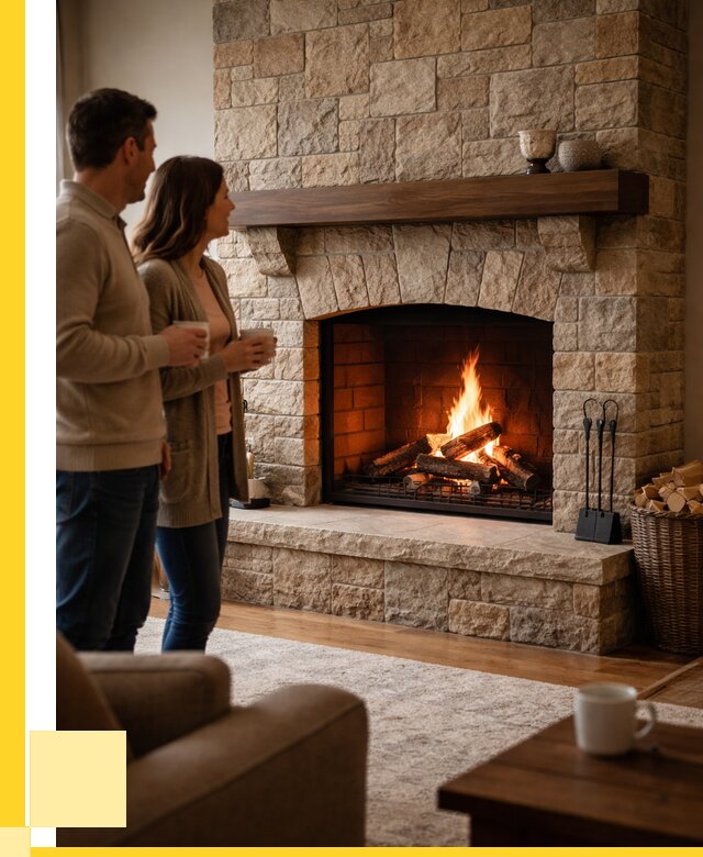 Каменные камины на заказ в Снежинске от 187056 р. | ЭриданСнж