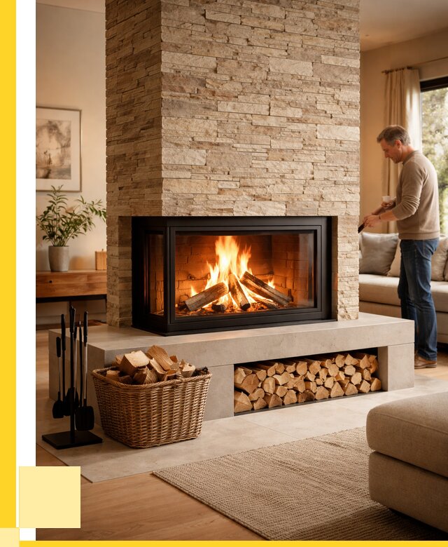 Дровяной камин под ключ в Снежинске от 207840 р. | ЭриданСнж