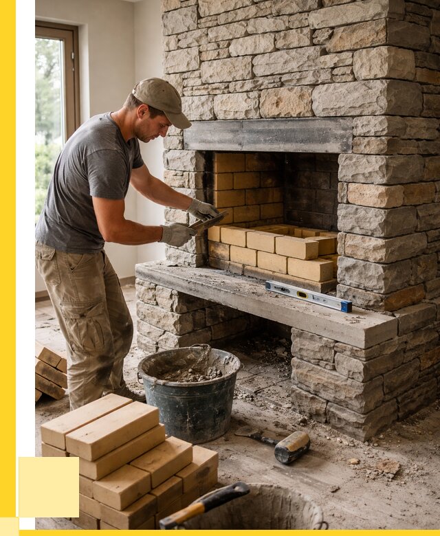 Кладка каминов и камина в Снежинске от 25980 р. ЭриданСнж