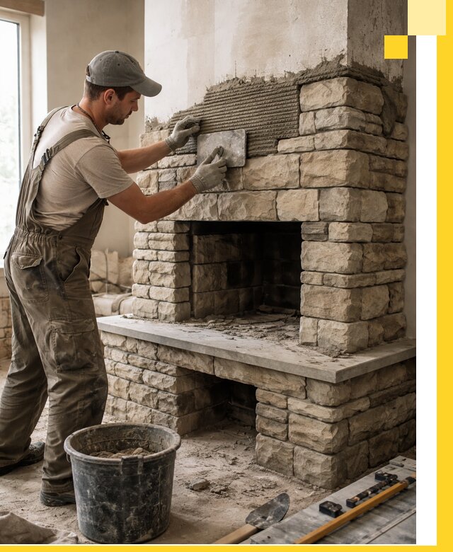 Строительство каминов под ключ в Снежинске от проектирования до монтажа