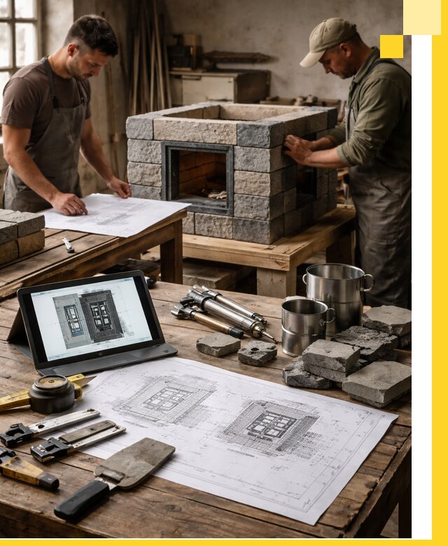 Разработка проектов печей с согласованием и монтажом в Снежинске