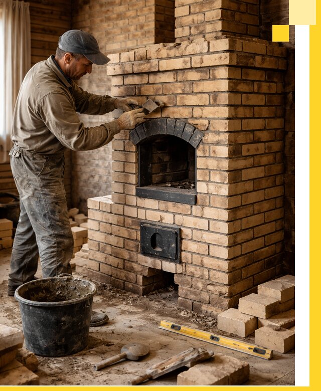 Кирпичные печи под ключ в Снежинске: проектирование и кладка