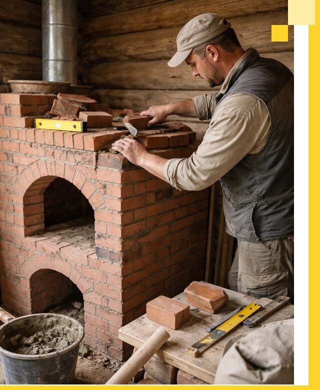 Изготовление и установка русских печей в Снежинске под ключ