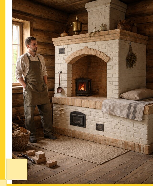 Русские печи с лежанкой под ключ в Снежинске от 155880 р. ЭриданСнж