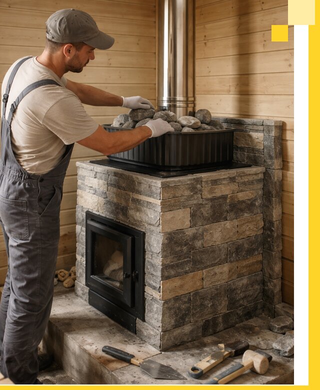 Печи для парной в Снежинске, производство, монтаж и обслуживание