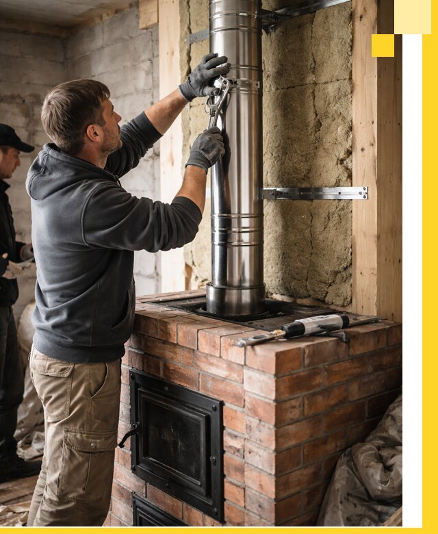 Изготовление и монтаж печей и дымоходов под ключ в Снежинске