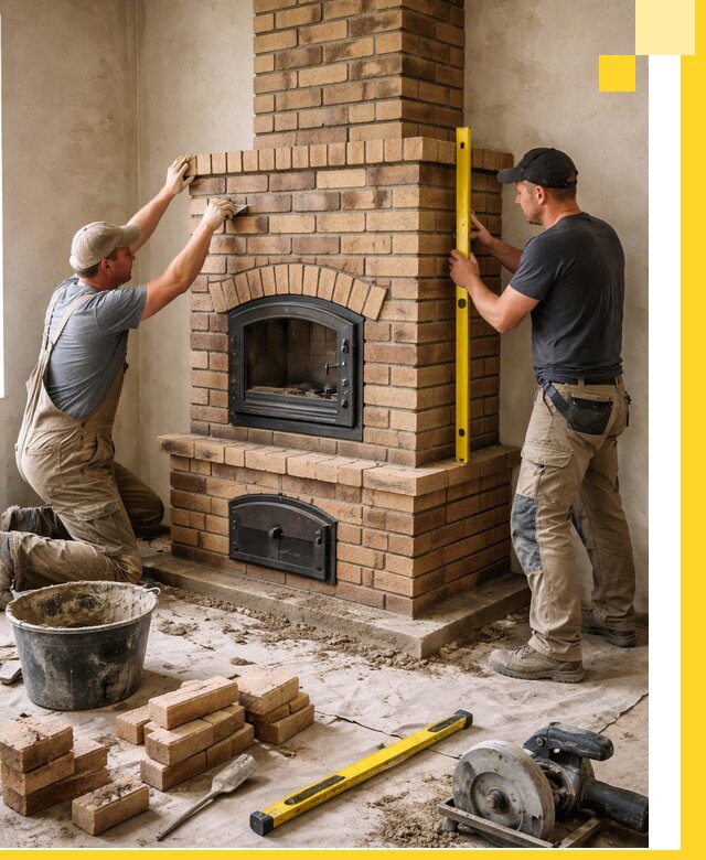 Продажа и установка печей и каминов для дома под ключ в Снежинске