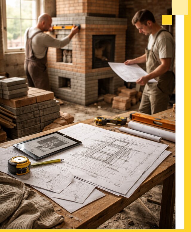 Проекты печей и каминов с индивидуальным дизайном в Снежинске