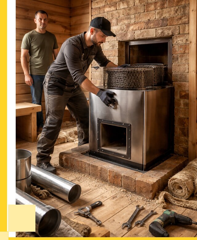 Монтаж банных печей под ключ в Снежинске от 18706 р., ЭриданСнж