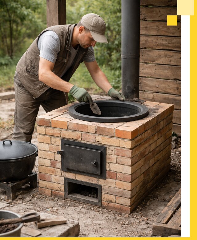 Изготовление и установка печей для казана в Снежинске под ключ