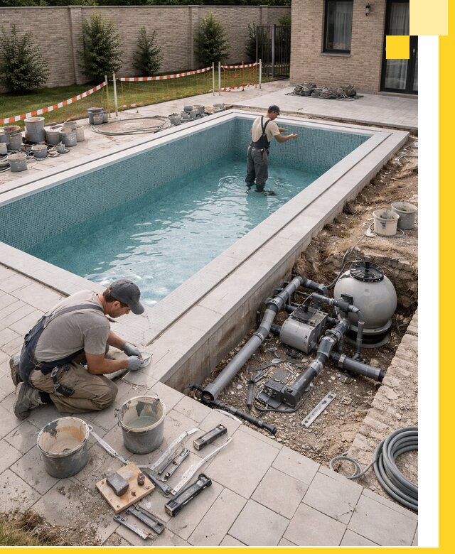 Строительство бассейнов под ключ в Снежинске: проекты и монтаж