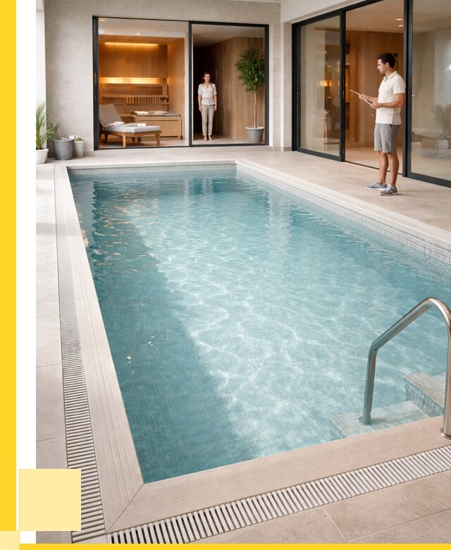 Отделка бассейна пленкой ПВХ в Снежинске от 3637 р. - ЭриданСнж