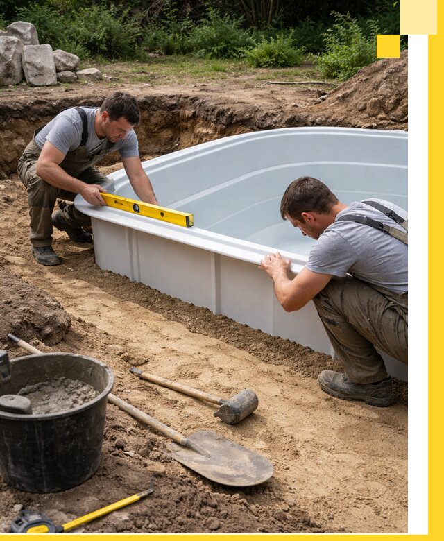 Производство и установка пластиковых бассейнов в Снежинске под ключ