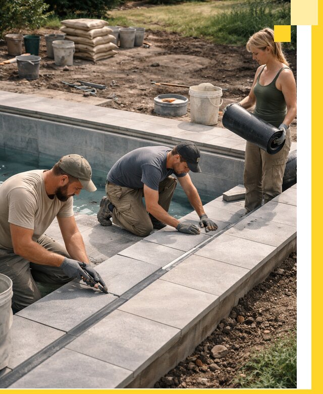 Строительство и монтаж уличных бассейнов под ключ в Снежинске