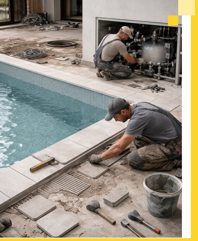 Строительство и монтаж бассейнов в коттедже в Снежинске