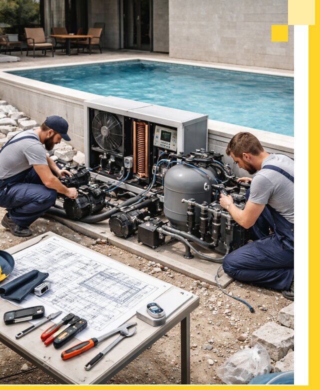 Проектирование и монтаж бассейнов с подогревом в Снежинске