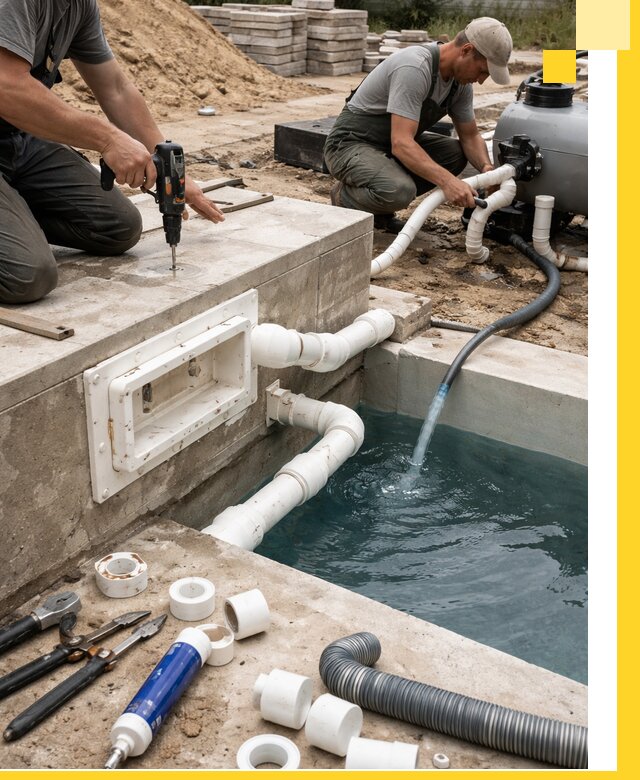 Строительство скиммерных бассейнов под ключ в Снежинске