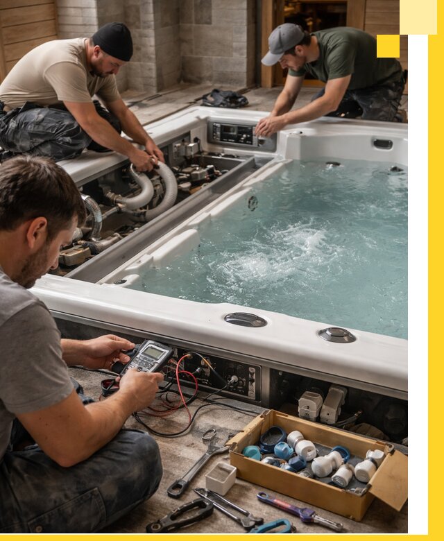 Гидромассажные бассейны под ключ в Снежинске, дизайн и монтаж