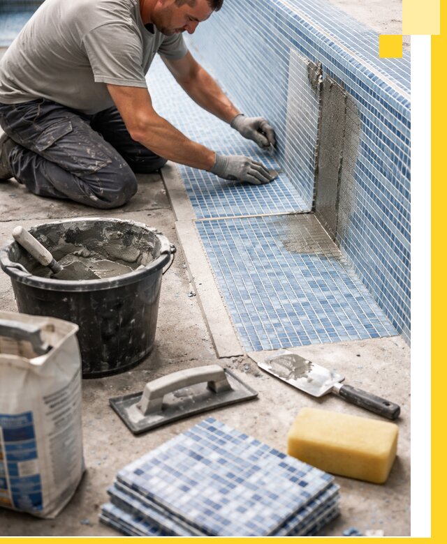 Укладка и ремонт мозаики для бассейнов под ключ в Снежинске