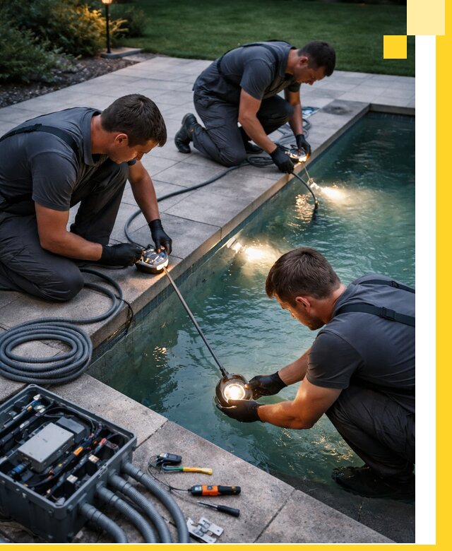 Профессиональное освещение бассейнов в Снежинске: дизайн и монтаж