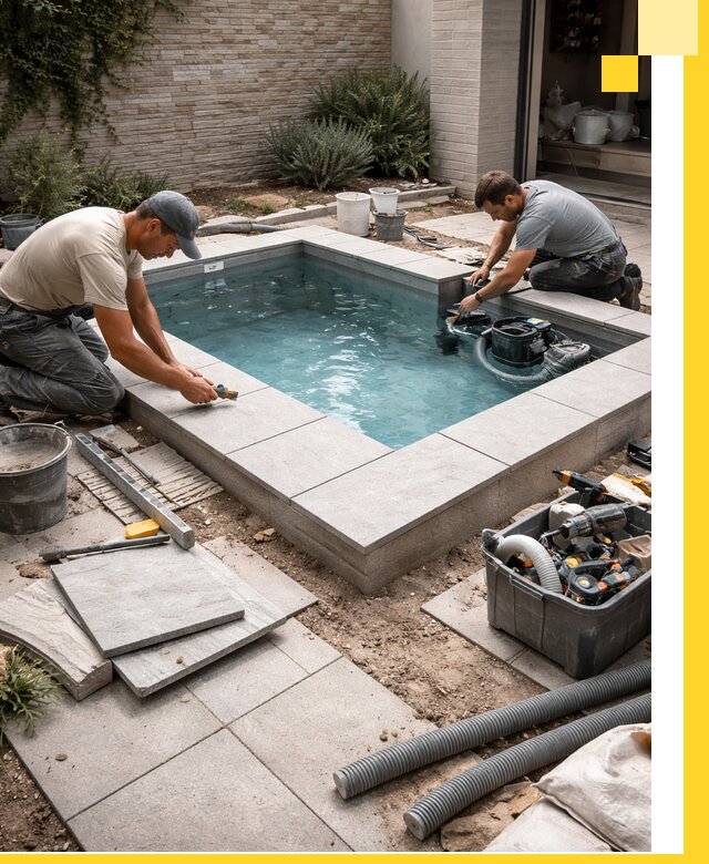 Мини бассейны под ключ в Снежинске, дизайн и установка