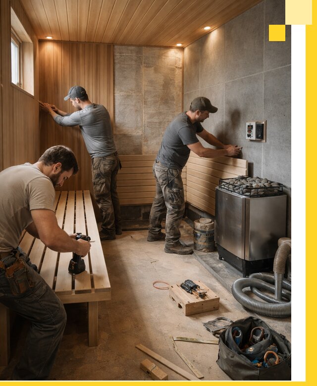 Сауны под ключ в Снежинске, проектирование, строительство, отделка