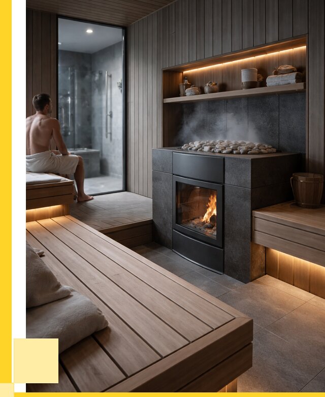 Проект сауны в частном доме в Снежинске от 36372 р. | ЭриданСнж