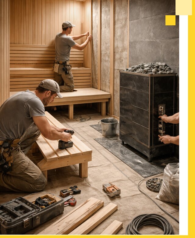 Дизайн и строительство интерьерных саун под ключ в Снежинске