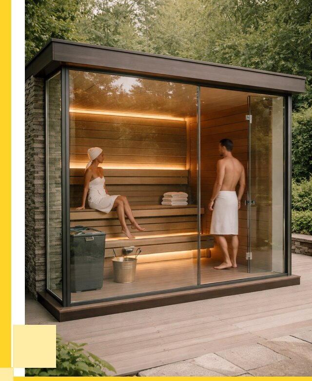 Сауна стеклянная и двери для сауны в Снежинске от 259800 р. | ЭриданСнж