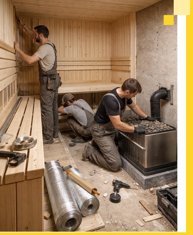 Индивидуальные сауны на заказ в Снежинске под ключ, проект и монтаж