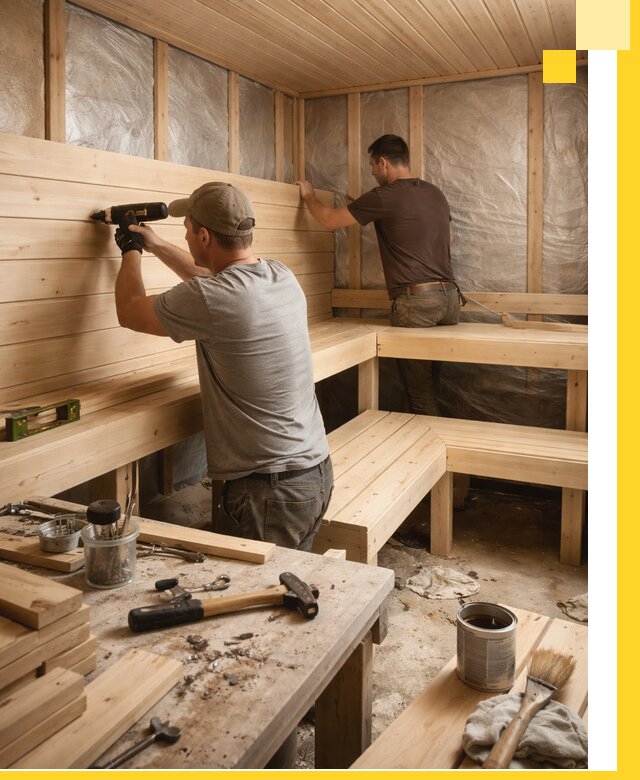 Профессиональная отделка бань и саун под ключ в Снежинске