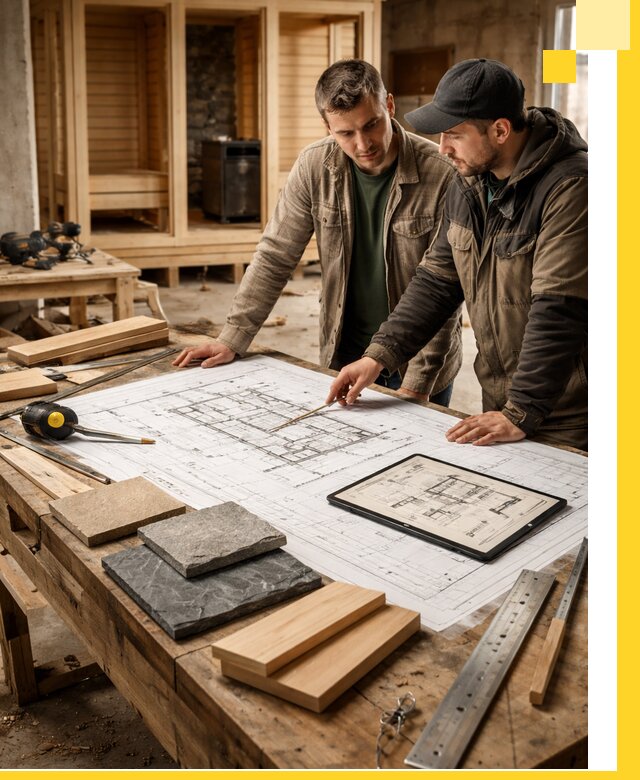 Проекты бань под ключ и планы строительства в Снежинске