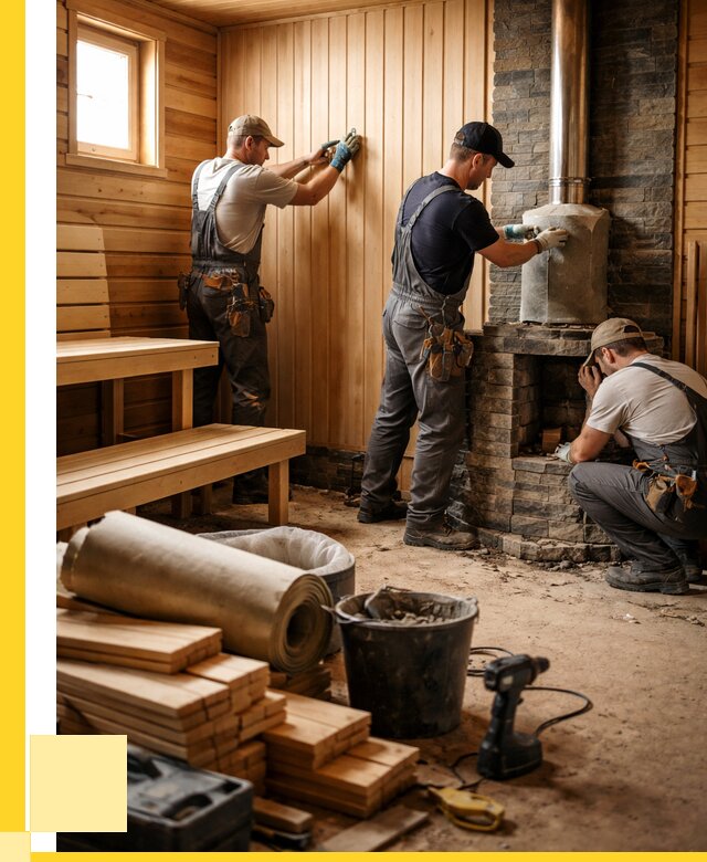 Ремонт бань под ключ в Снежинске от 46764 р. | ЭриданСнж