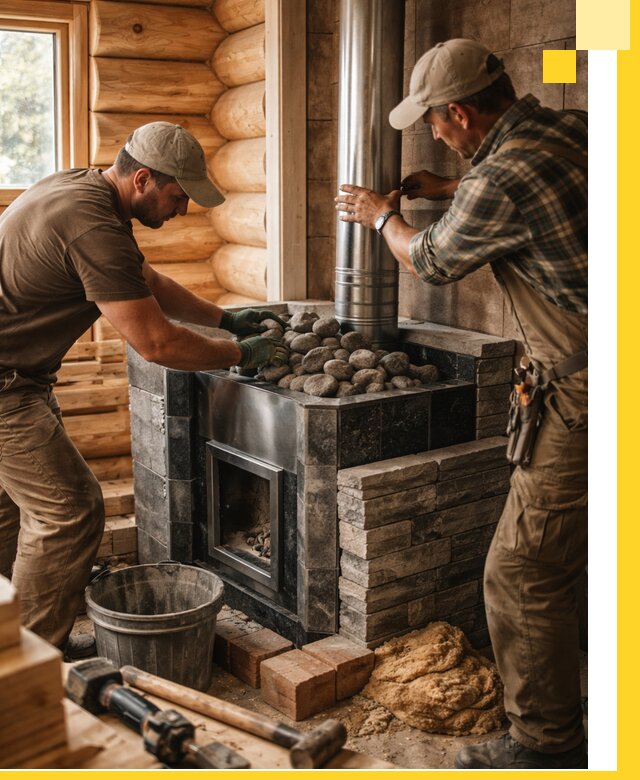 Строительство и отделка русских бань под ключ в Снежинске