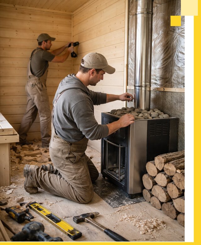 Строительство деревянных бань под ключ в Снежинске проекты и монтаж