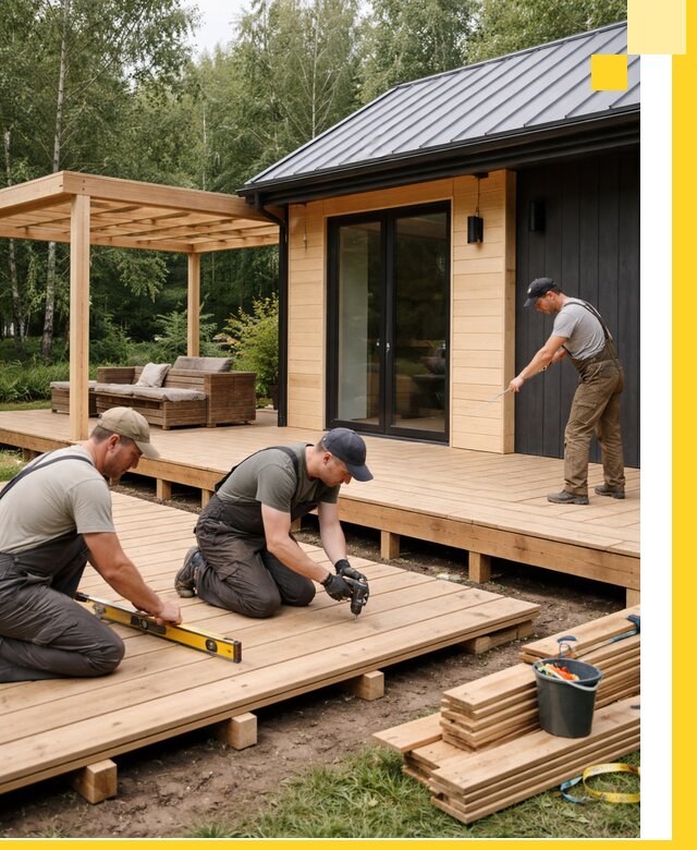 Строительство бань с террасой и бассейном под ключ в Снежинске