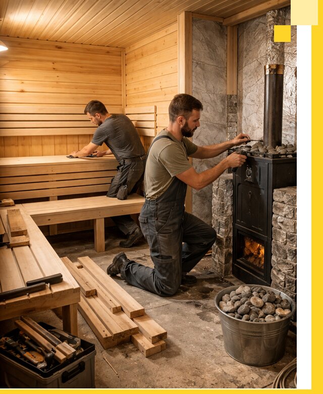 Дизайн и строительство интерьеров бань под ключ в Снежинске