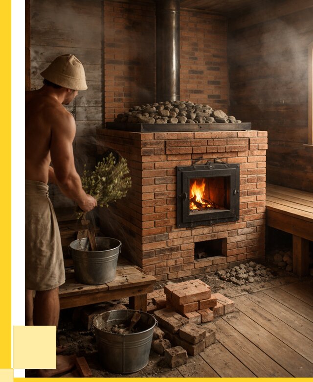 Кирпичные банные печи в Снежинске от 93528 р. | ЭриданСнж