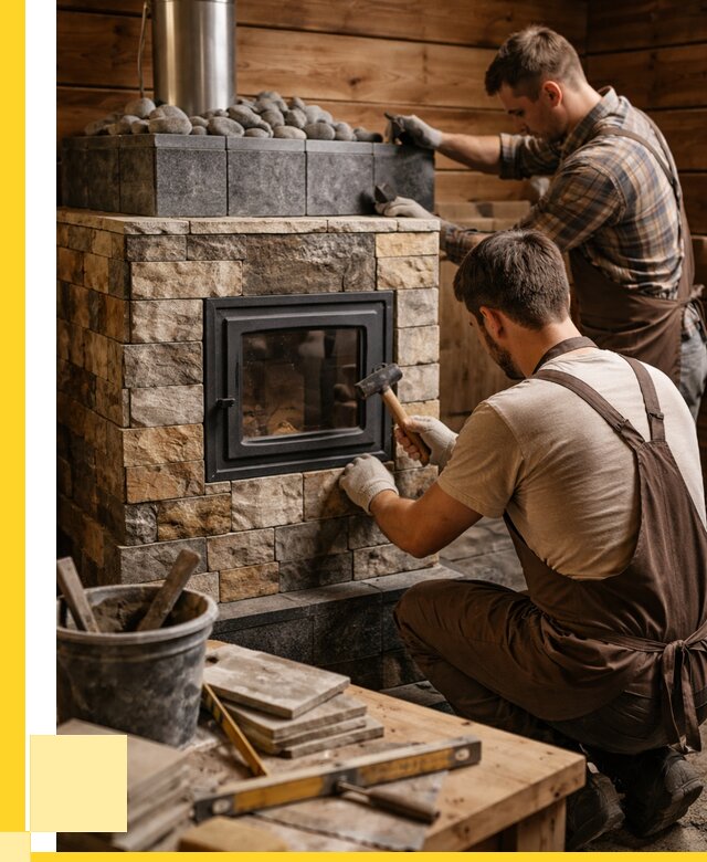 Облицовка банной печи в Снежинске от 15588 р. | ЭриданСнж