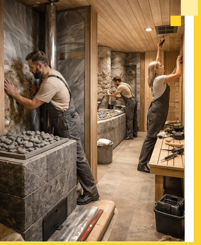 Строительство бань и SPA процедур в Снежинске под ключ и отделкой