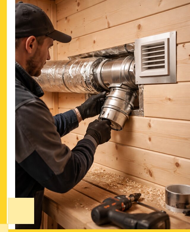 Монтаж вентиляции бани в Снежинске от 12470 р. | ЭриданСнж