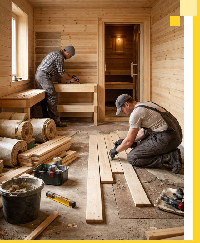 Индивидуальный проект бани с комнатой отдыха под ключ в Снежинске