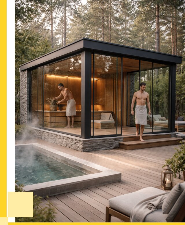 Стеклянные бани и двери в Снежинске от 467640 р. | ЭриданСнж