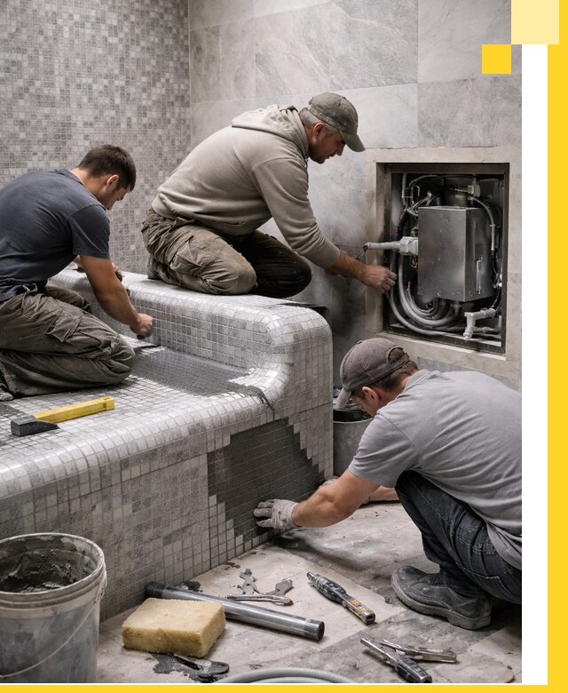 Проекты хамамов под ключ в Снежинске и дизайн и строительство