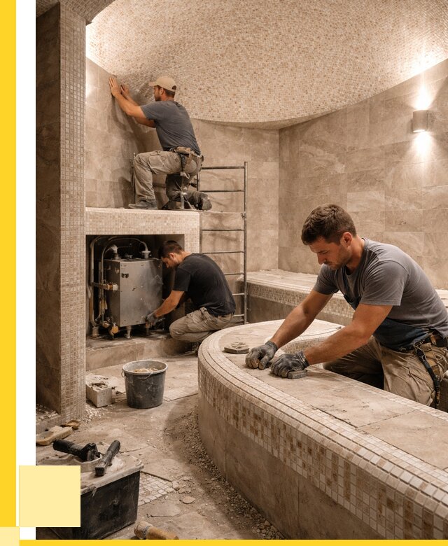 Монтаж хамамов под ключ в Снежинске от 259800 р. ЭриданСнж