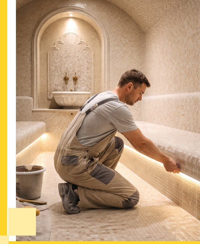 Отделка хамамов под ключ в Снежинске от 5716 р. | ЭриданСнж