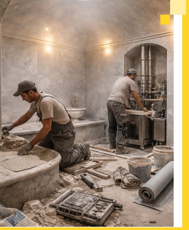 Строительство турецких бань хаммам под ключ в Снежинске