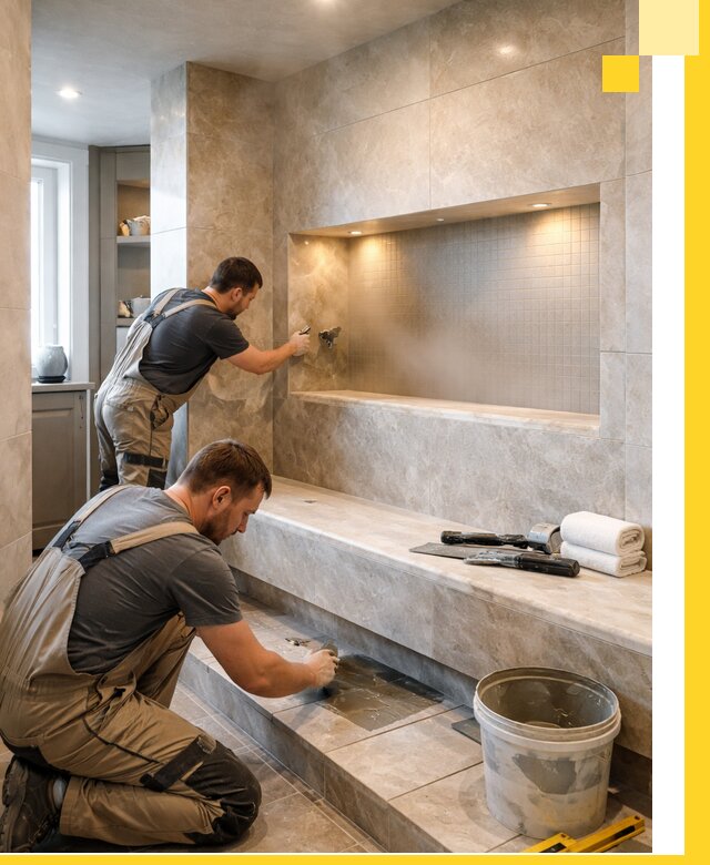 Профессиональное строительство хамама в квартире в Снежинске